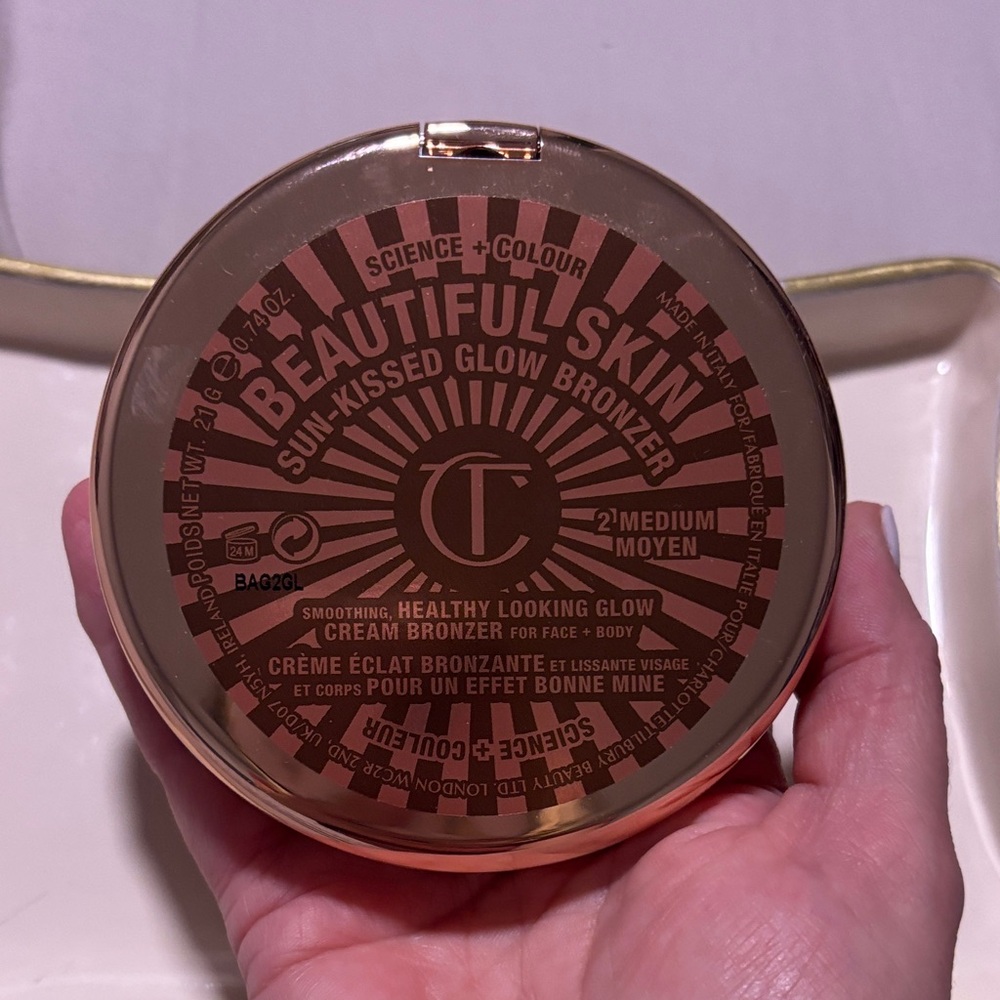 Charlotte Tilbury… BEAUTIFUL SKIN Sun-kissed Glow Bronzer Medium2.. NWOB - Picture 3 of 4
